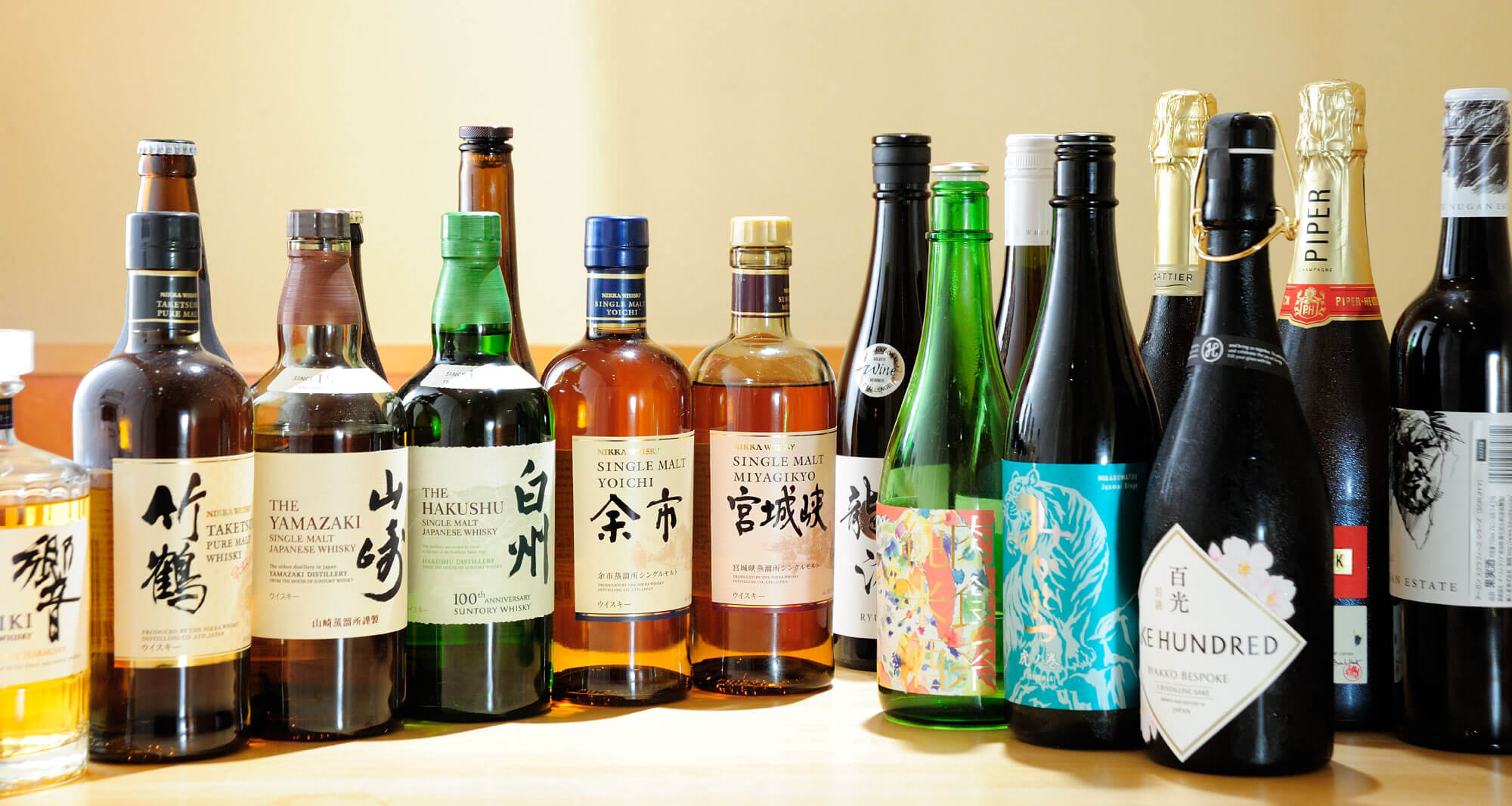 日本酒をメインに、希少なウイスキーやカクテルなど料理に最適なお酒も充実｜串揚げ割烹･十割そば 眞しま